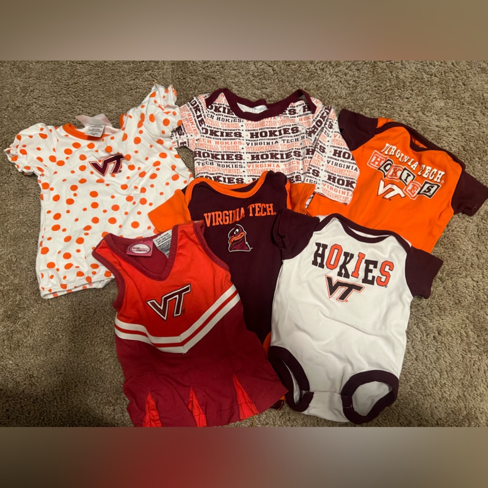 virginia tech hookies baby clothes!